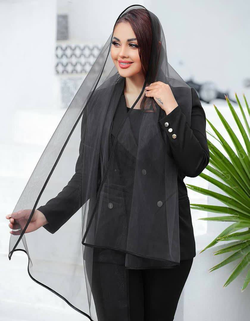 شال حریر شیشه ای  2624